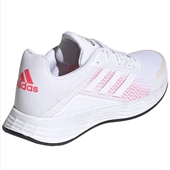 ADIDAS PERFORMANCE DURAMO SL - WHITE/SIGNAL PINK - WOMEN´S SIZE 7.  Like new! - Picture 2 of 5